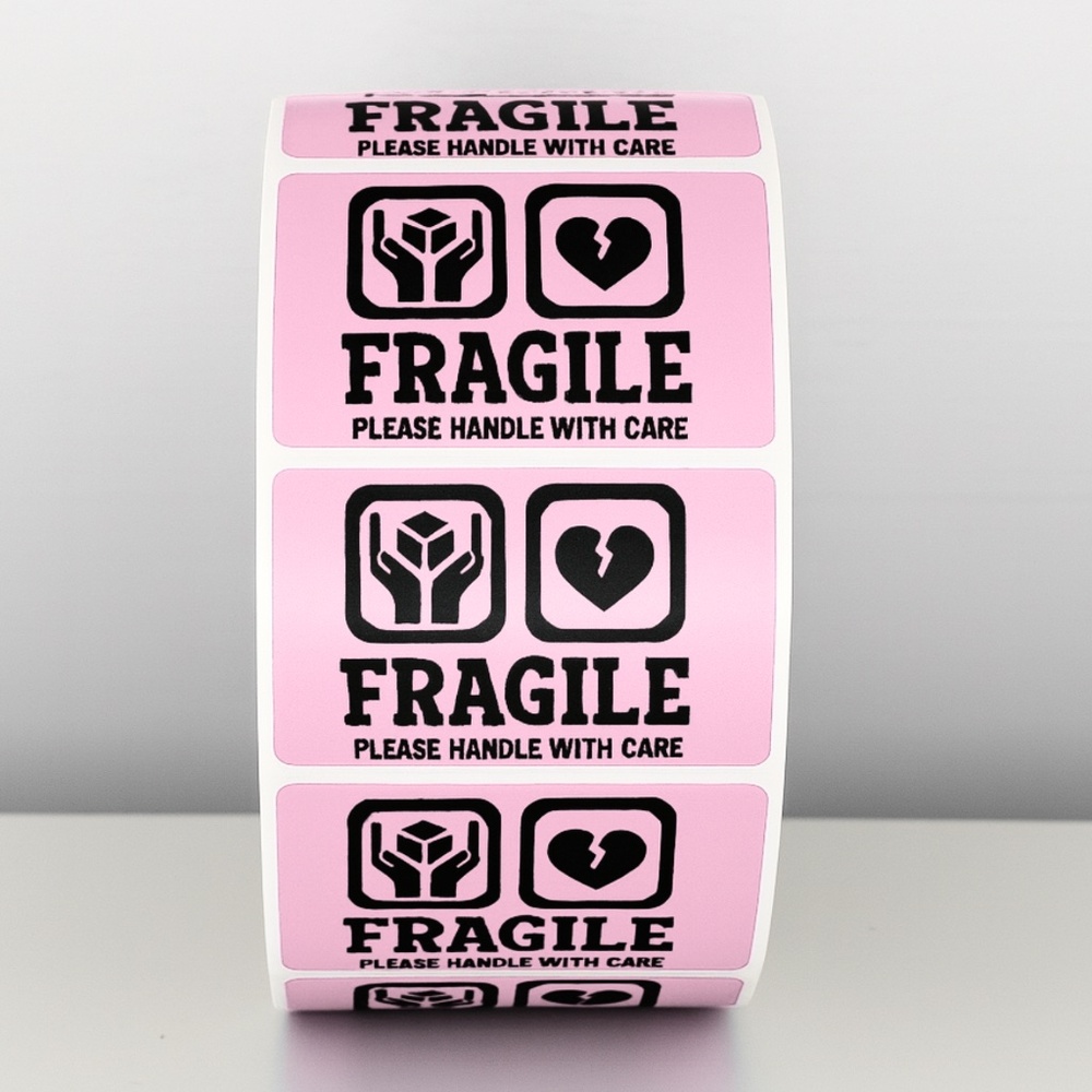📦 Fragile Shipping Stickers | Handle With Care Labels | Red Warning LABELS - Picture 6 of 11